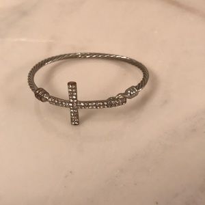 Sparkly Cross Bracelet